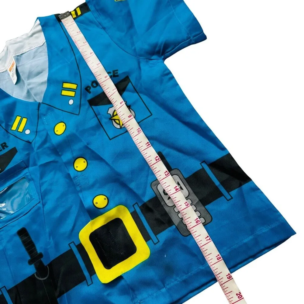 Kids Police Officer Dress-Up Costume By Aeromax  Ages 3-6 Graphics For Role Play